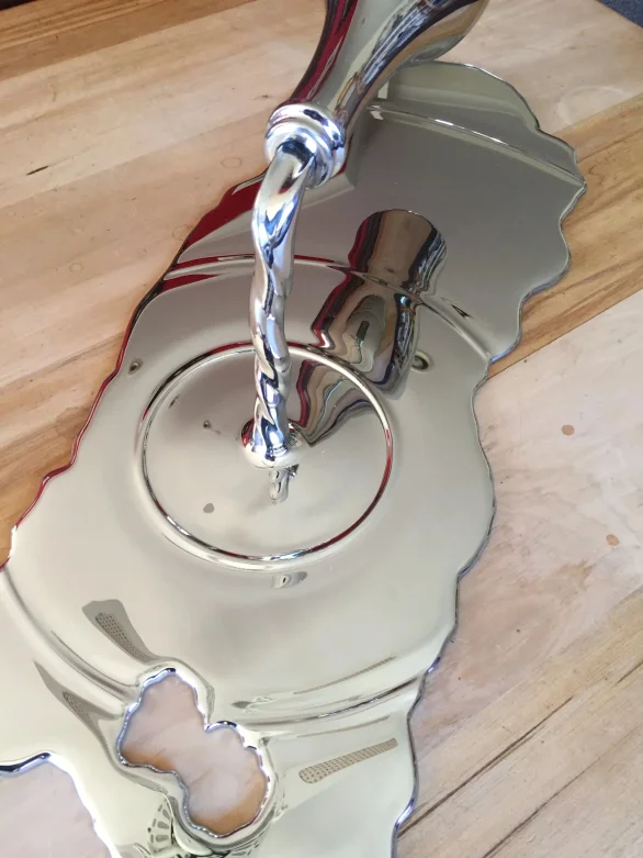 Stainless Steel Floating Wine Bottle Sculpture 002