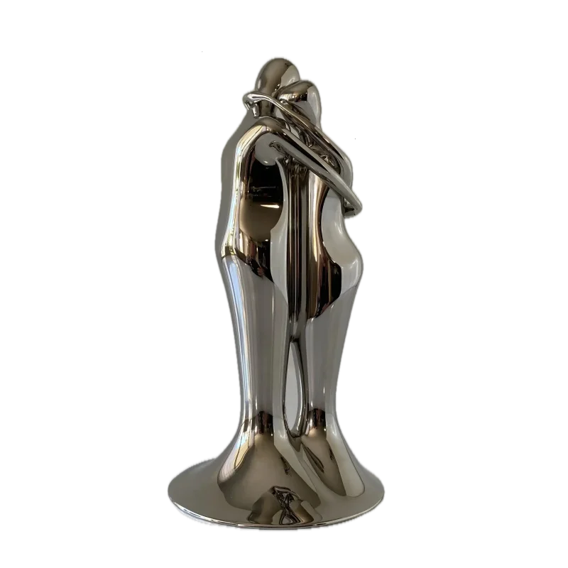 Stainless Steel Floating Wine Bottle Sculpture 004