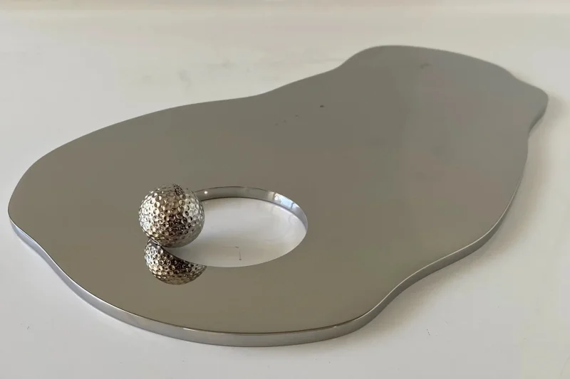 Stainless Steel Hole In One Sculpture 004