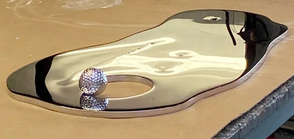 Stainless Steel Hole In One Sculpture 005