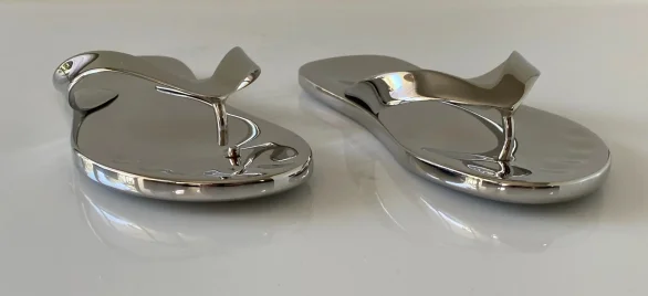 Stainless Steel Jandals Sculpture 004