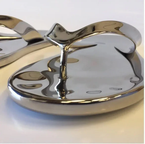 Stainless Steel Jandals Sculpture 006