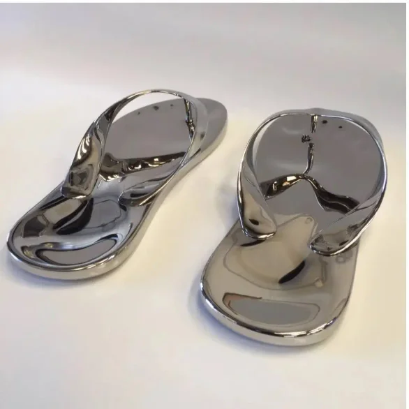 Stainless Steel Jandals Sculpture 007
