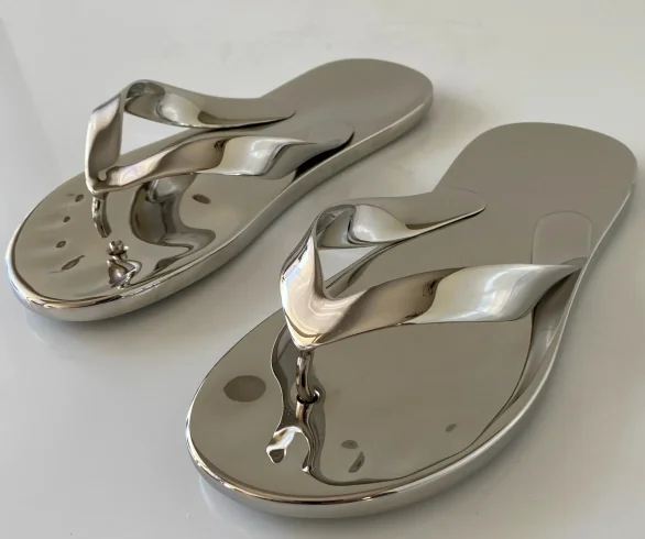 Stainless Steel Jandals Sculpture 008
