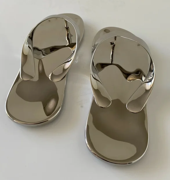Stainless Steel Jandals Sculpture 009