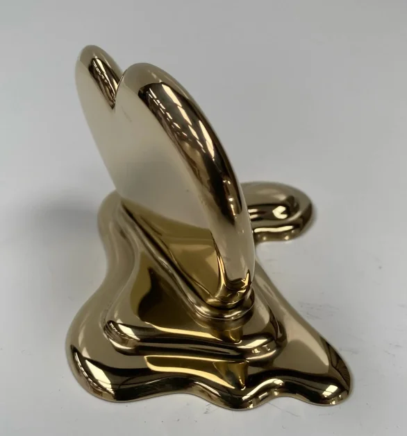 Stainless Steel Melting Heart Sculpture 004