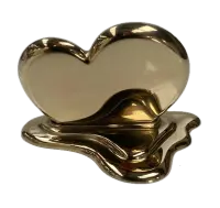 Stainless Steel Melting Heart Sculpture 005