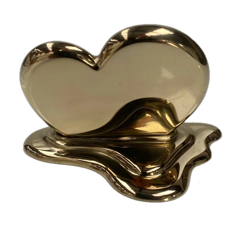 Stainless Steel Melting Heart Sculpture 005