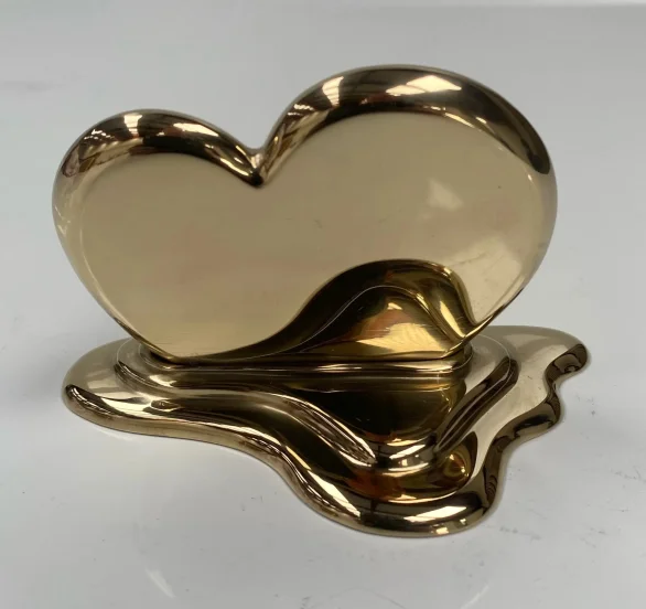 Stainless Steel Melting Heart Sculpture 005