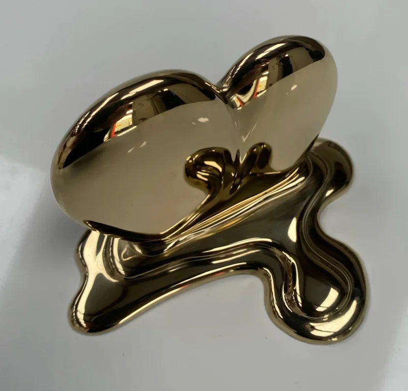 Stainless Steel Melting Heart Sculpture 007