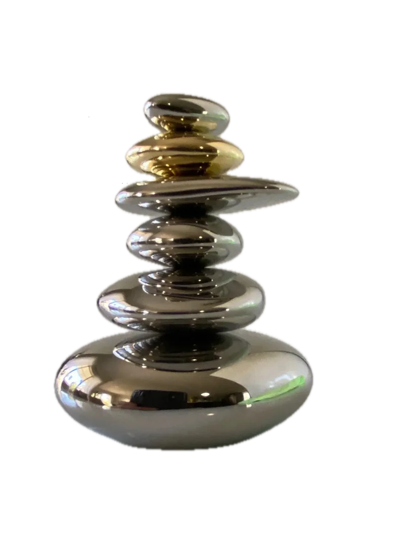 Stainless Steel Stones Sculpture 002