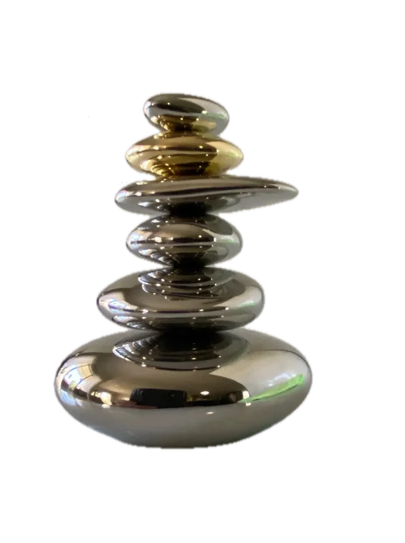 Stainless Steel Stones Sculpture 002