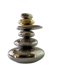 Stainless Steel Stones Sculpture 002