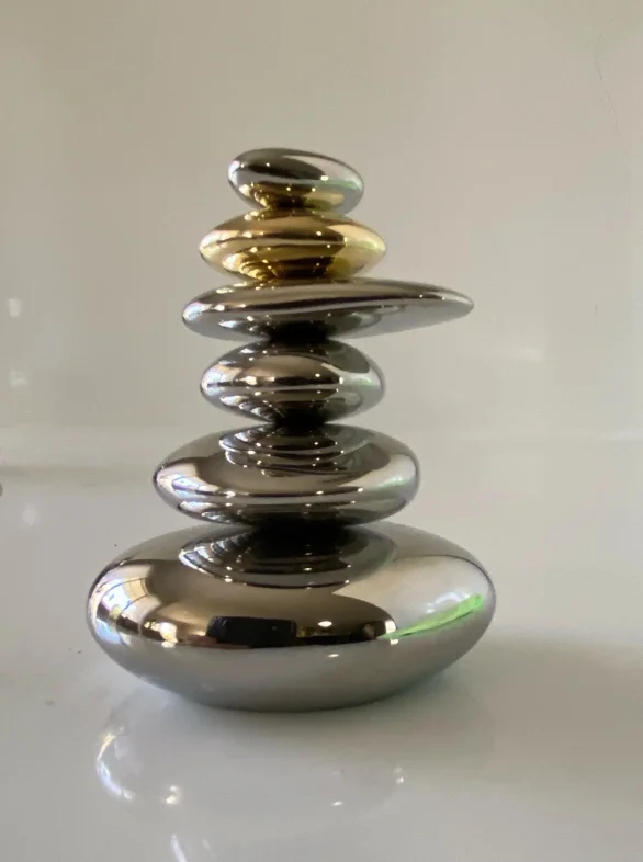 Stainless Steel Stones Sculpture 002