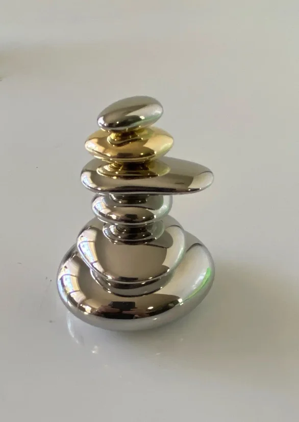 Stainless Steel Stones Sculpture 004